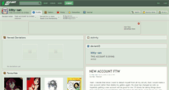 Desktop Screenshot of kitty--san.deviantart.com