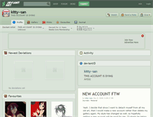 Tablet Screenshot of kitty--san.deviantart.com