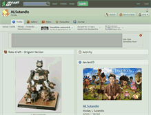 Tablet Screenshot of mlsutandio.deviantart.com