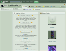 Tablet Screenshot of graphics-gallery.deviantart.com