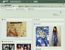 Tablet Screenshot of girlisradd.deviantart.com