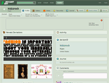 Tablet Screenshot of kidzzrock.deviantart.com