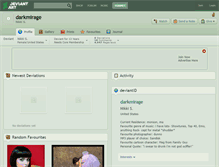 Tablet Screenshot of darkmirage.deviantart.com