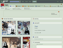 Tablet Screenshot of claon.deviantart.com