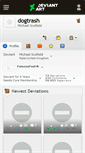 Mobile Screenshot of dogtrash.deviantart.com