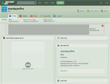 Tablet Screenshot of mondayonfire.deviantart.com