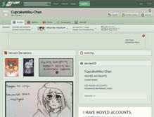 Tablet Screenshot of cupcakemiku-chan.deviantart.com