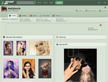 Tablet Screenshot of mattybomb.deviantart.com