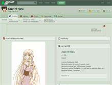 Tablet Screenshot of kaze-ni-naru.deviantart.com
