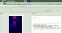 Desktop Screenshot of mine.deviantart.com