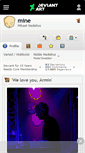 Mobile Screenshot of mine.deviantart.com