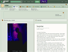 Tablet Screenshot of mine.deviantart.com