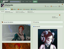 Tablet Screenshot of killlashandra.deviantart.com