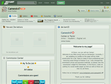 Tablet Screenshot of cameo647.deviantart.com