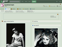 Tablet Screenshot of carolinecream.deviantart.com