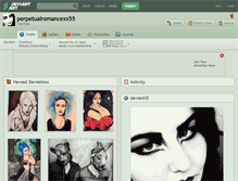 Tablet Screenshot of perpetualromancexx55.deviantart.com