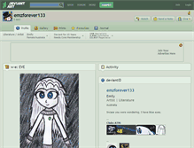 Tablet Screenshot of emzforever133.deviantart.com