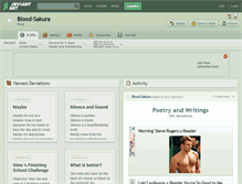 Tablet Screenshot of blood-sakura.deviantart.com