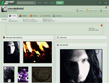 Tablet Screenshot of crowdedmind.deviantart.com