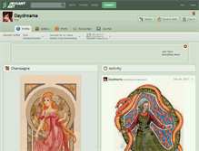 Tablet Screenshot of daydreama.deviantart.com