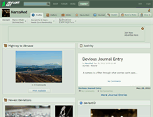 Tablet Screenshot of marcomod.deviantart.com