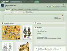 Tablet Screenshot of maeva-rosarian.deviantart.com