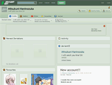 Tablet Screenshot of mitsukuni-haninozuka.deviantart.com
