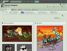 Tablet Screenshot of electric-mongoose.deviantart.com