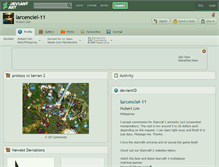 Tablet Screenshot of larcenciel-11.deviantart.com