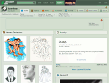 Tablet Screenshot of love4me.deviantart.com