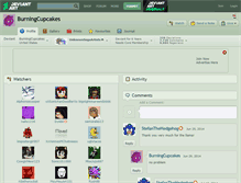 Tablet Screenshot of burningcupcakes.deviantart.com