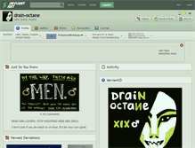 Tablet Screenshot of drain-octane.deviantart.com