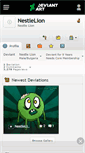 Mobile Screenshot of nestlelion.deviantart.com