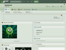 Tablet Screenshot of nestlelion.deviantart.com