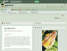 Tablet Screenshot of godismetons.deviantart.com