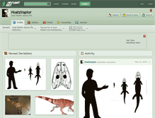 Tablet Screenshot of hoatziraptor.deviantart.com