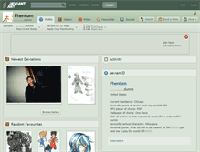 Tablet Screenshot of phentom.deviantart.com