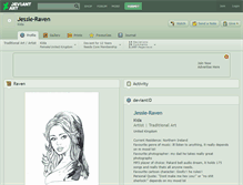 Tablet Screenshot of jessie-raven.deviantart.com