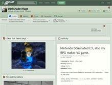Tablet Screenshot of darkshadowrage.deviantart.com