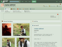 Tablet Screenshot of cosplay-addicted.deviantart.com