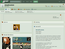 Tablet Screenshot of metalknot666.deviantart.com