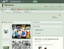 Tablet Screenshot of digimonrp-da.deviantart.com
