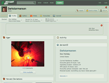 Tablet Screenshot of darkstarmanson.deviantart.com