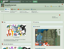 Tablet Screenshot of honeyflavourcom.deviantart.com