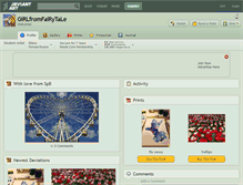 Tablet Screenshot of girlfromfairytale.deviantart.com