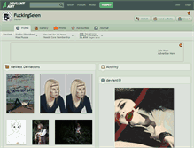 Tablet Screenshot of fuckingselen.deviantart.com
