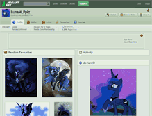 Tablet Screenshot of lunamlpplz.deviantart.com