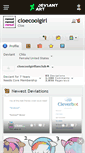 Mobile Screenshot of cloecoolgirl.deviantart.com