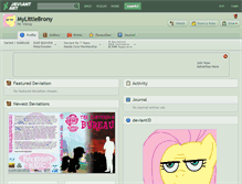 Tablet Screenshot of mylittlebrony.deviantart.com