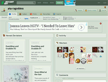 Tablet Screenshot of aka-ragoddess.deviantart.com